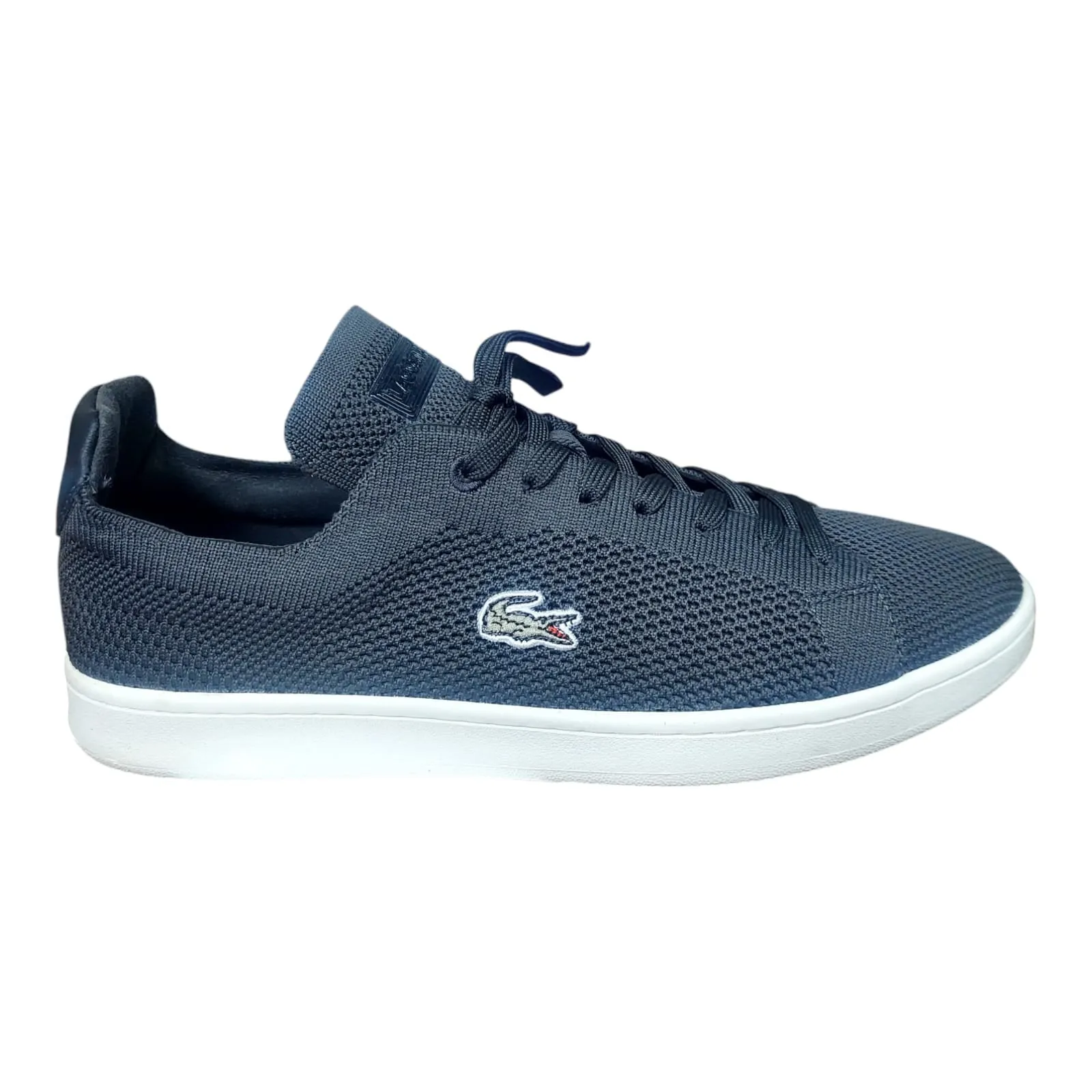 Men's Lacoste Carnaby Pique Textile Trainers White sole