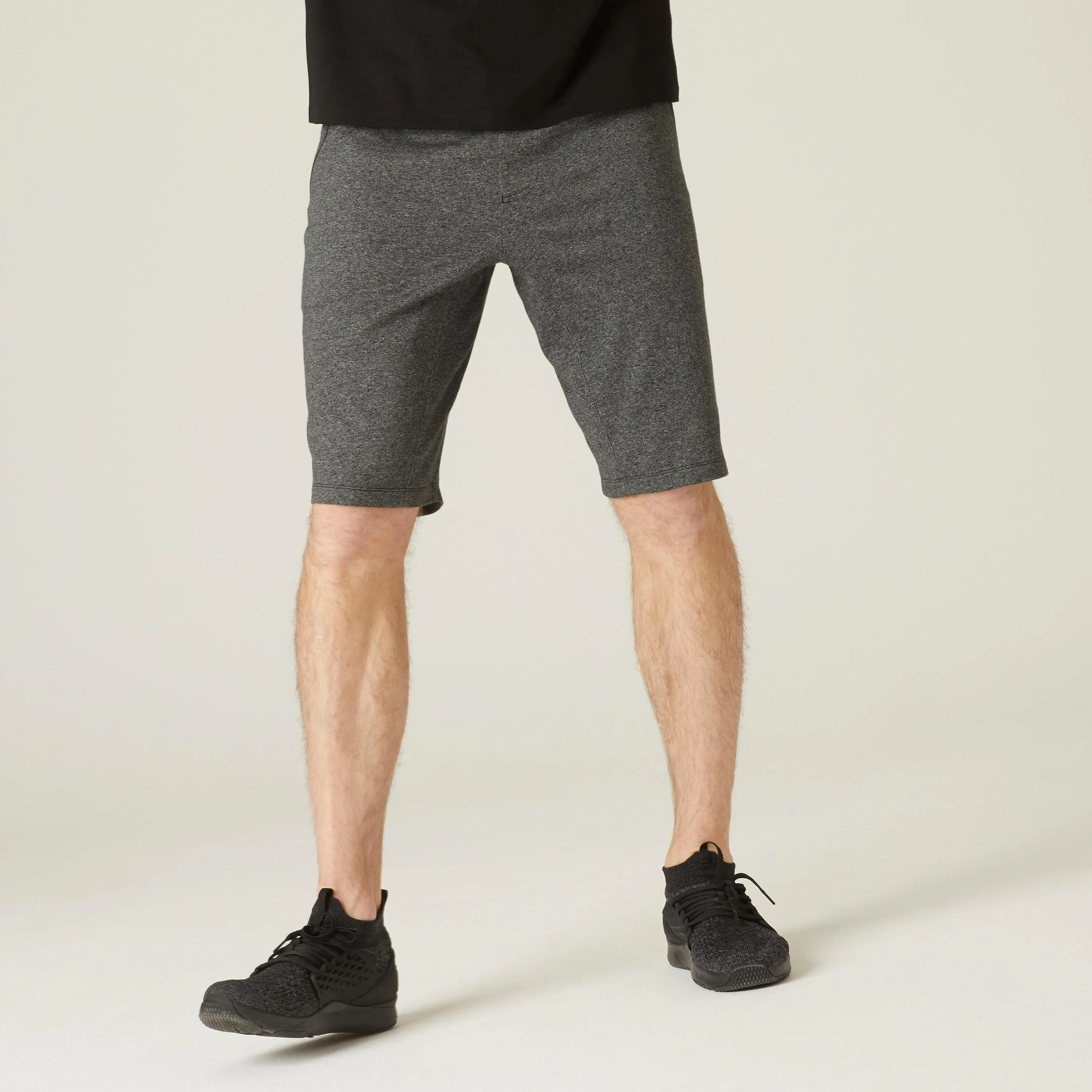 Men's shorts - 500 dark gray DOMYOS, dark gray