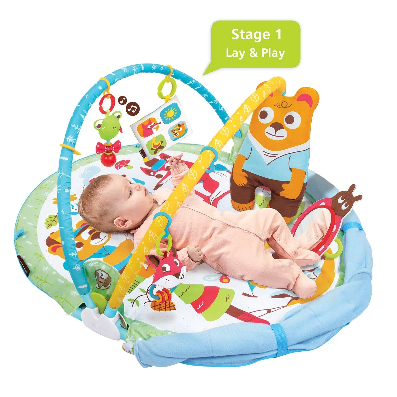 Multifunctional 3-Stage Infant Gym with Blanket and Toys