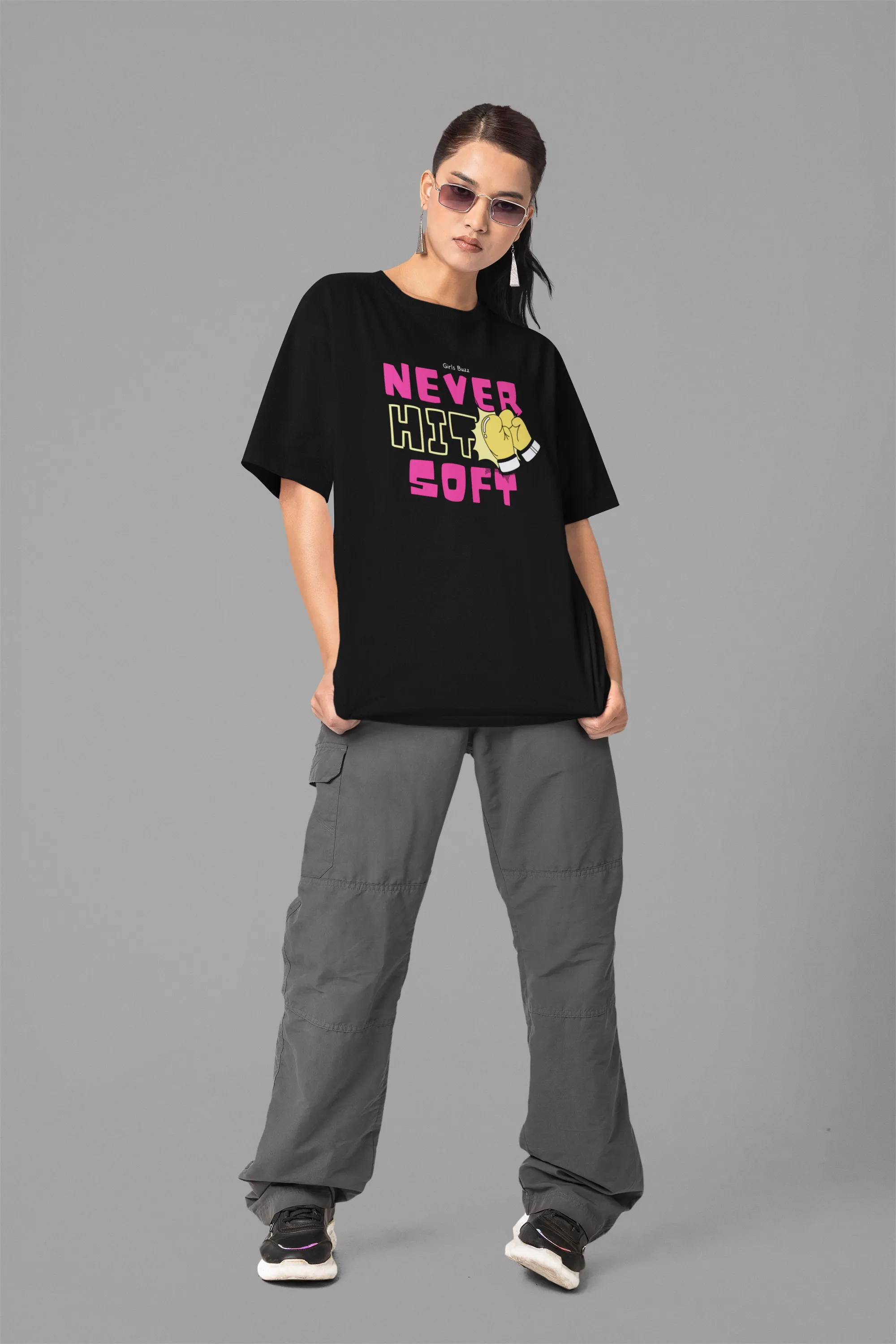 Never Hit Soft workout Tee