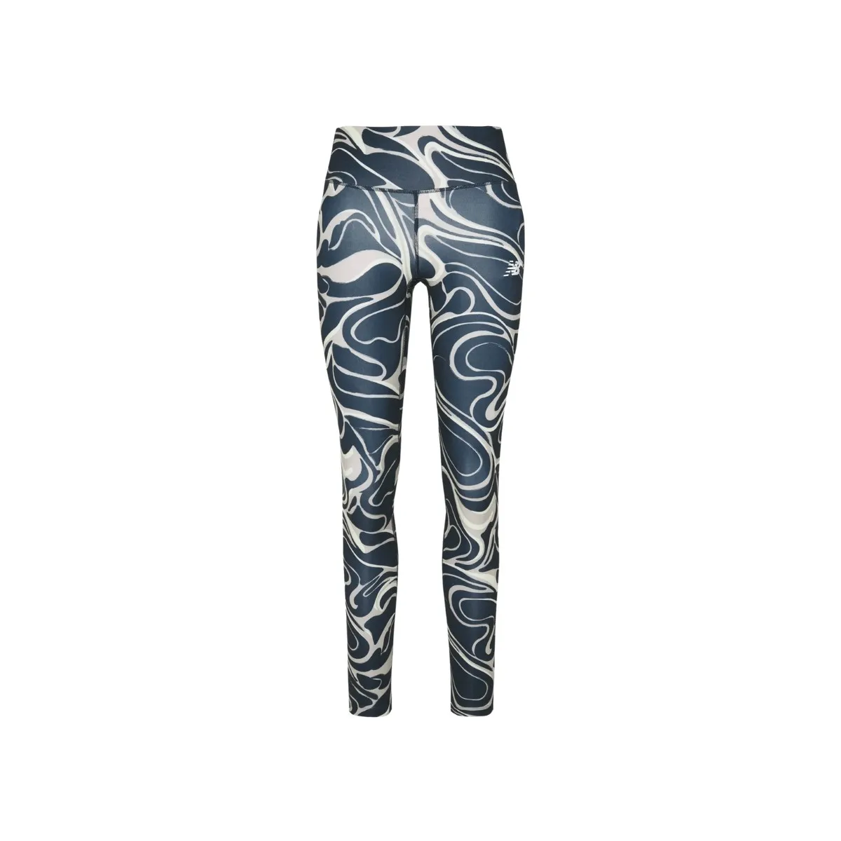 New Balance Printed Impact Run Tights Navy Blue Gray Women