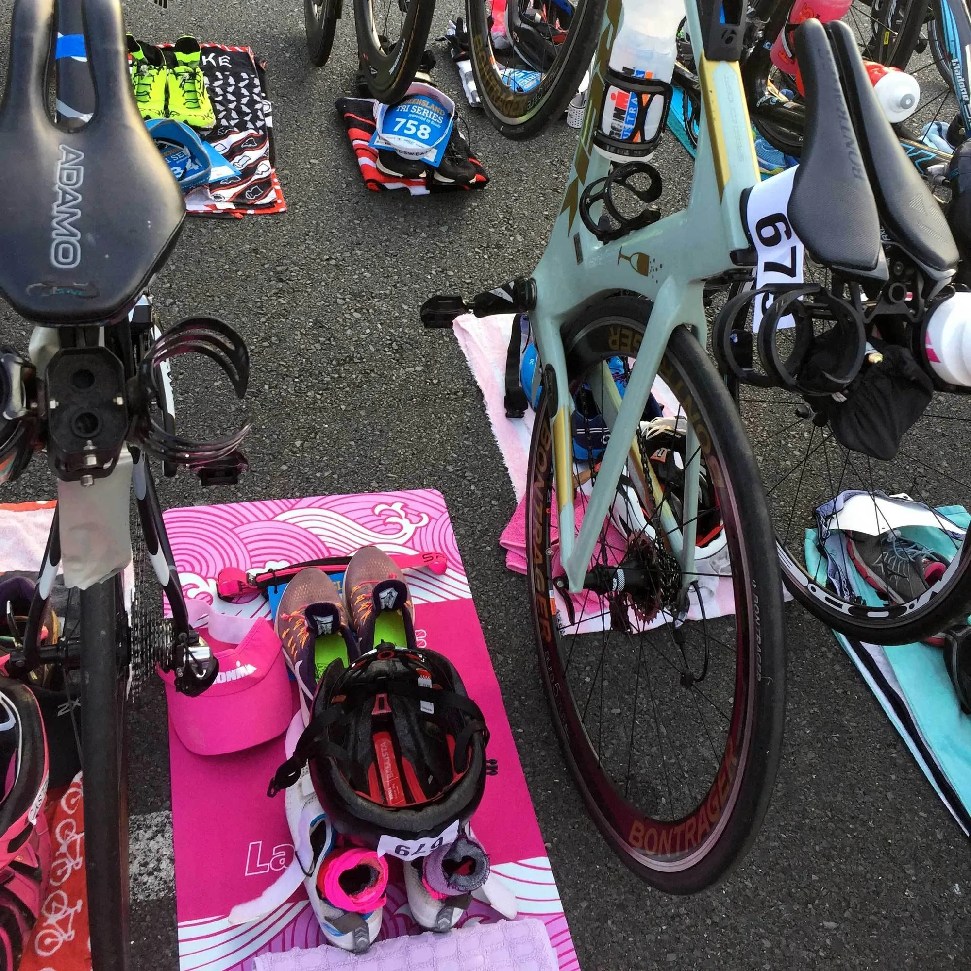 New Wave Launchpad Triathlon Transition Mat - The Fastest Way to Get Back to in Racing