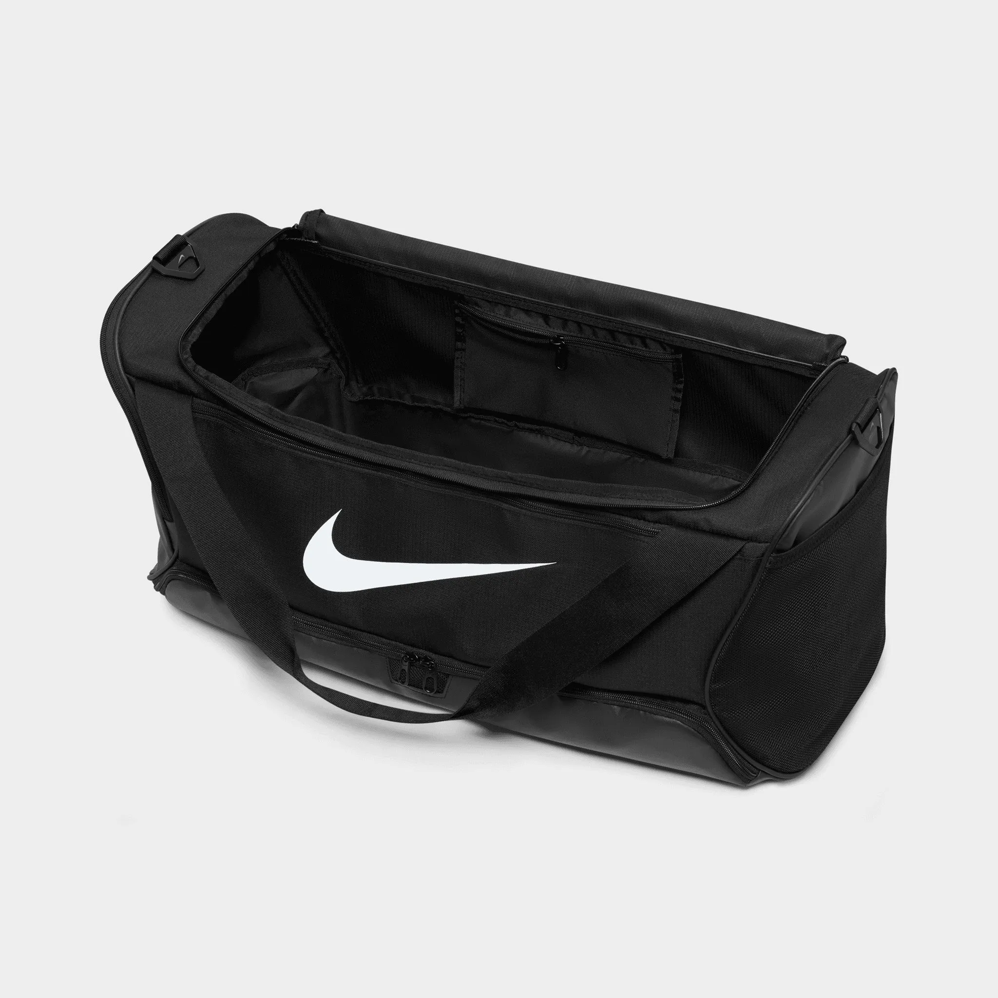 Nike Brasilia 9.5 Training Duffel Bag (Medium, 60L) Black / Black - White