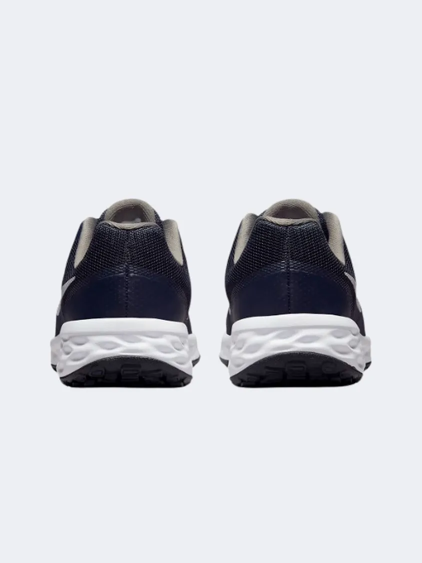 Nike Revolution 6 Gs-Boys Running Shoes Midnight Navy/White