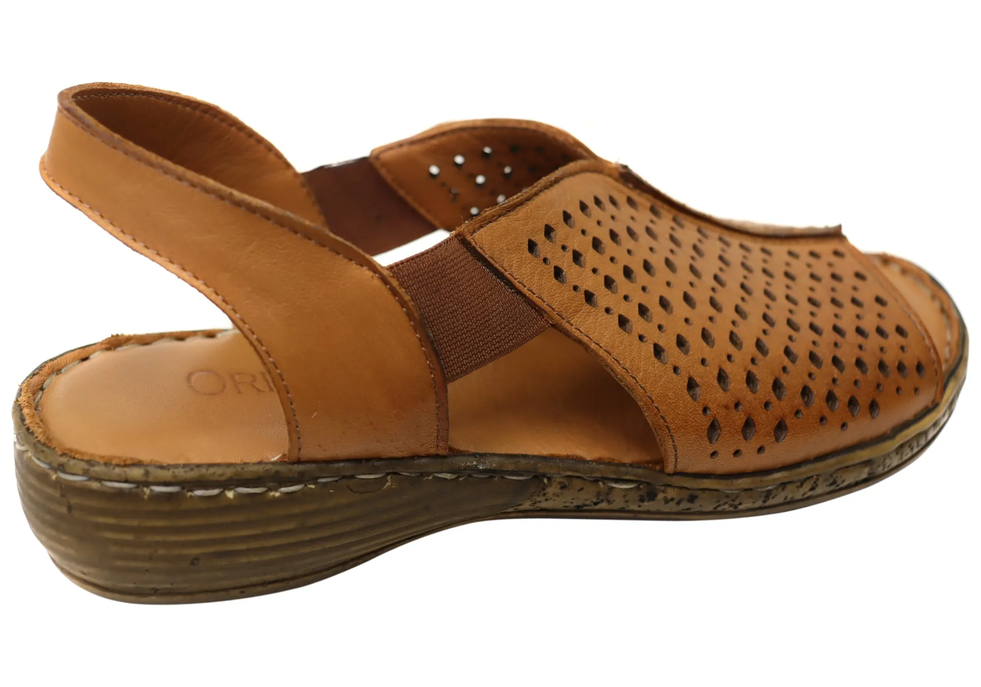 Orizonte Marlee Womens Comfortable European Leather Sandals