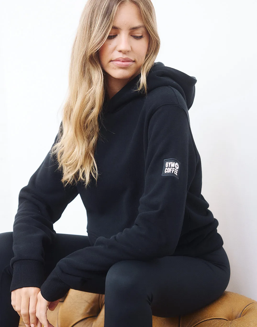 Patch Hoodie in Black