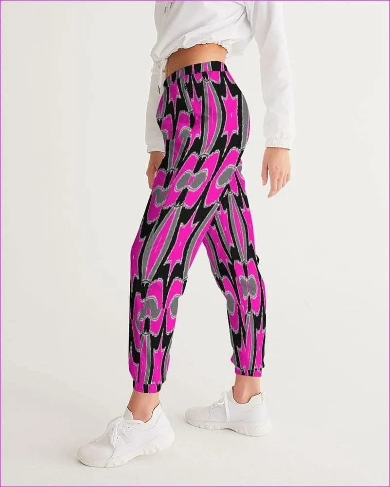 Pink Star  Womens Track Pants