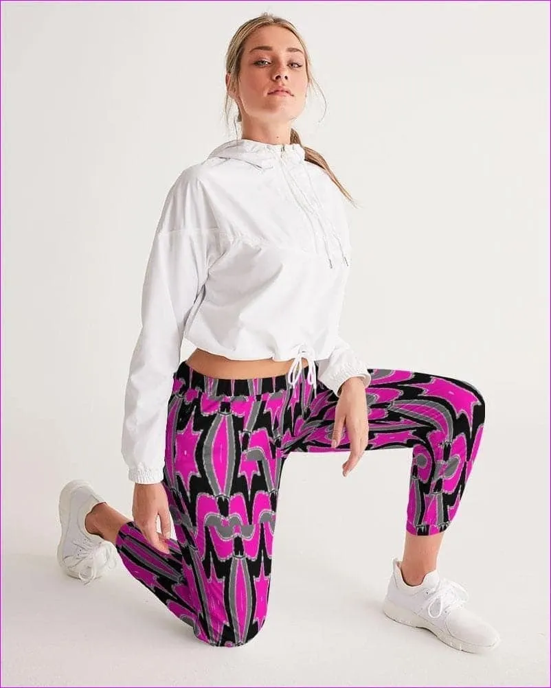 Pink Star  Womens Track Pants