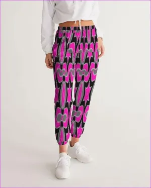 Pink Star  Womens Track Pants