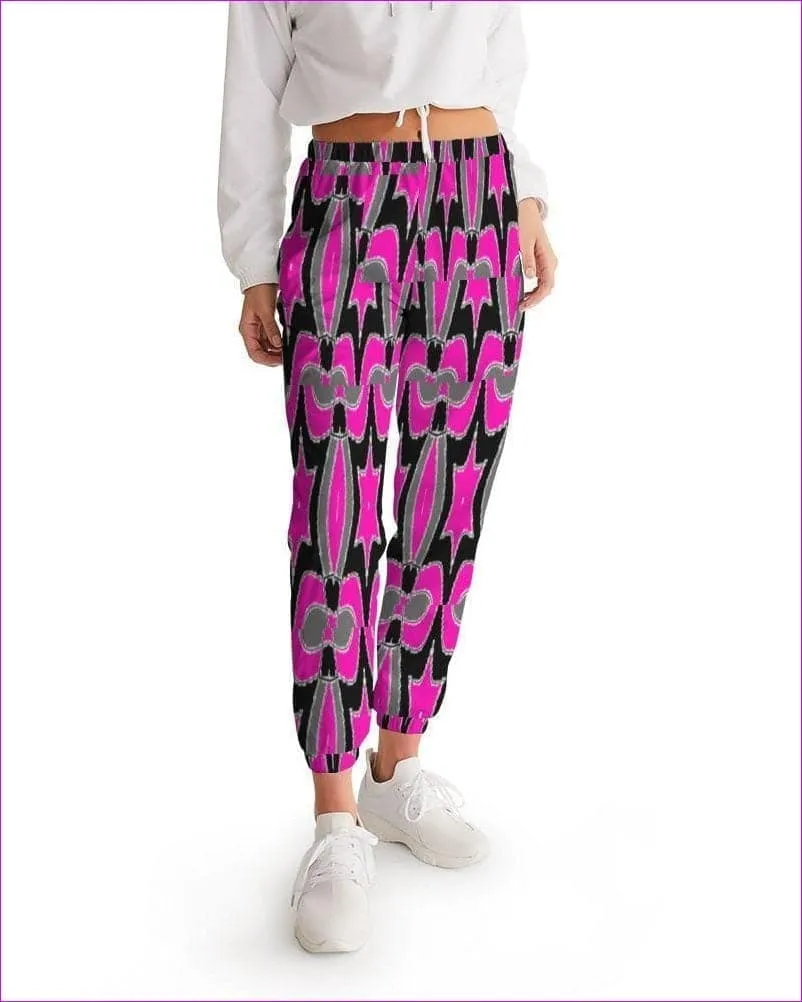 Pink Star  Womens Track Pants