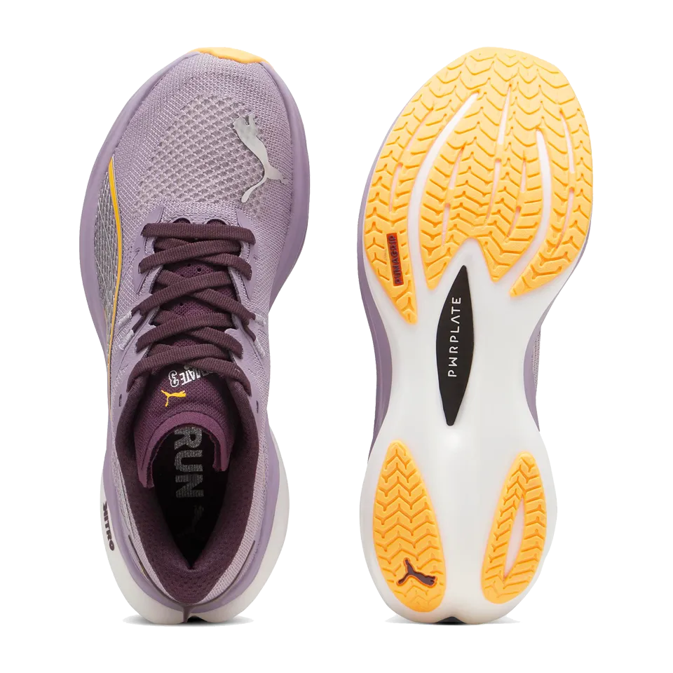 PUMA Women's Deviate NITRO 3 Pale Plum/Midnight Plum/Sun Stream