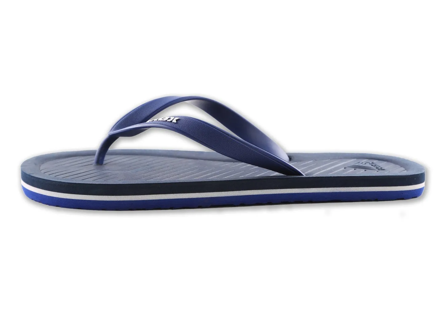 RBX Men's Comfort Footbed Flip Flop Black/White Size 10