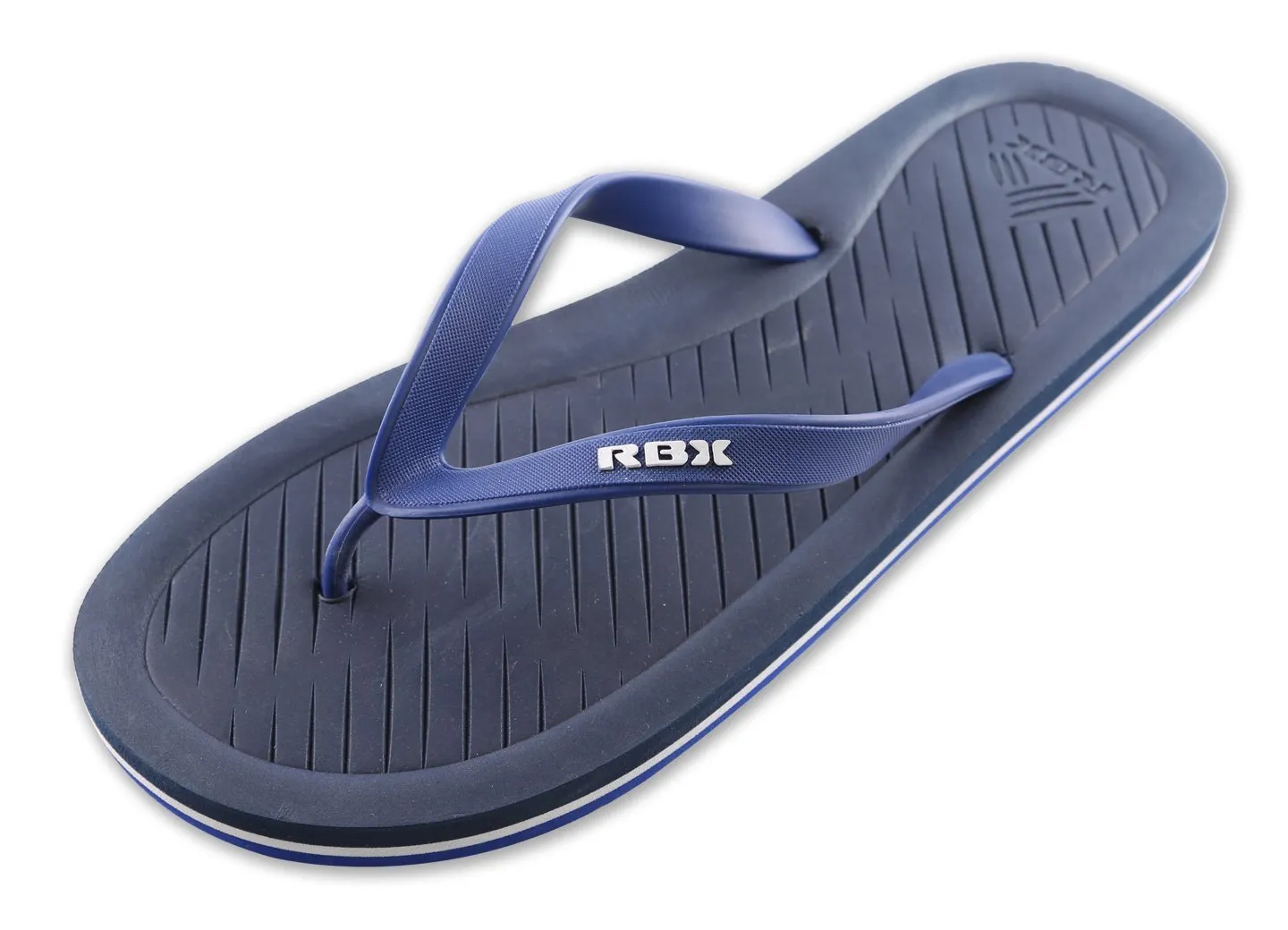 RBX Men's Comfort Footbed Flip Flop Black/White Size 10