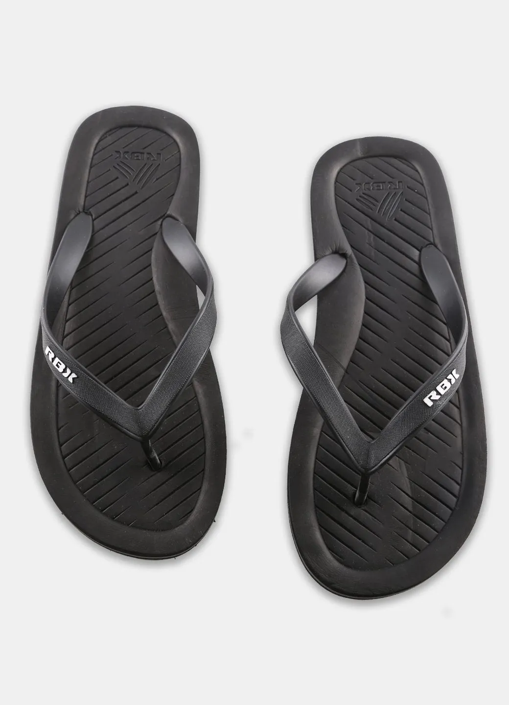 RBX Men's Comfort Footbed Flip Flop Black/White Size 10