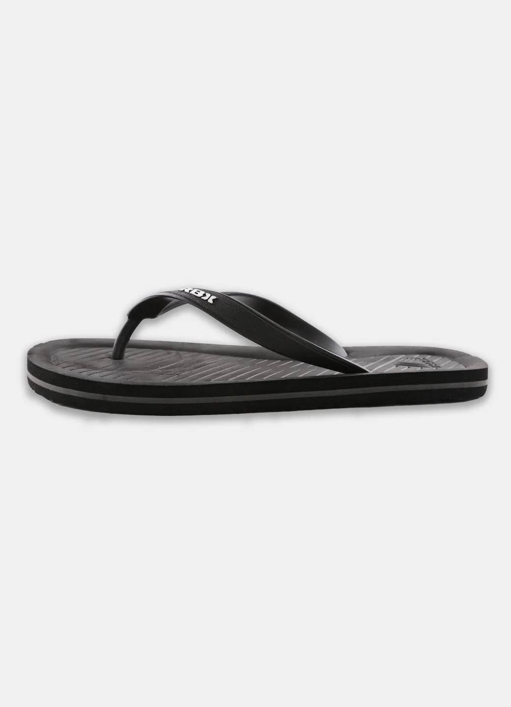 RBX Men's Comfort Footbed Flip Flop Black/White Size 10