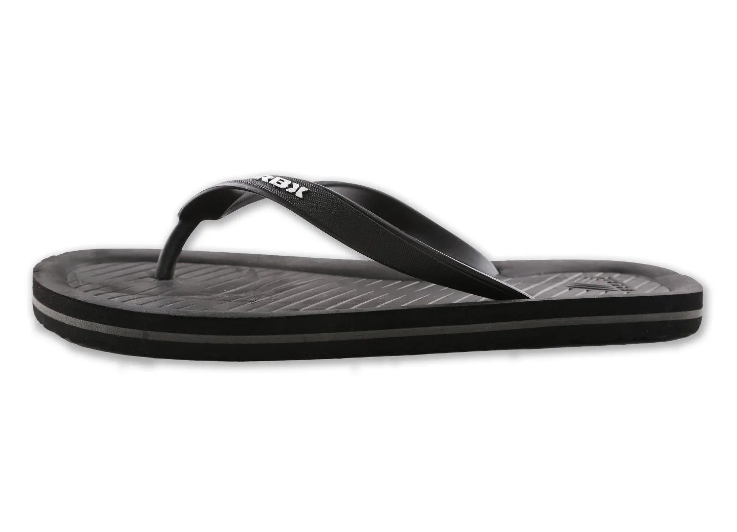 RBX Men's Comfort Footbed Flip Flop Black/White Size 10