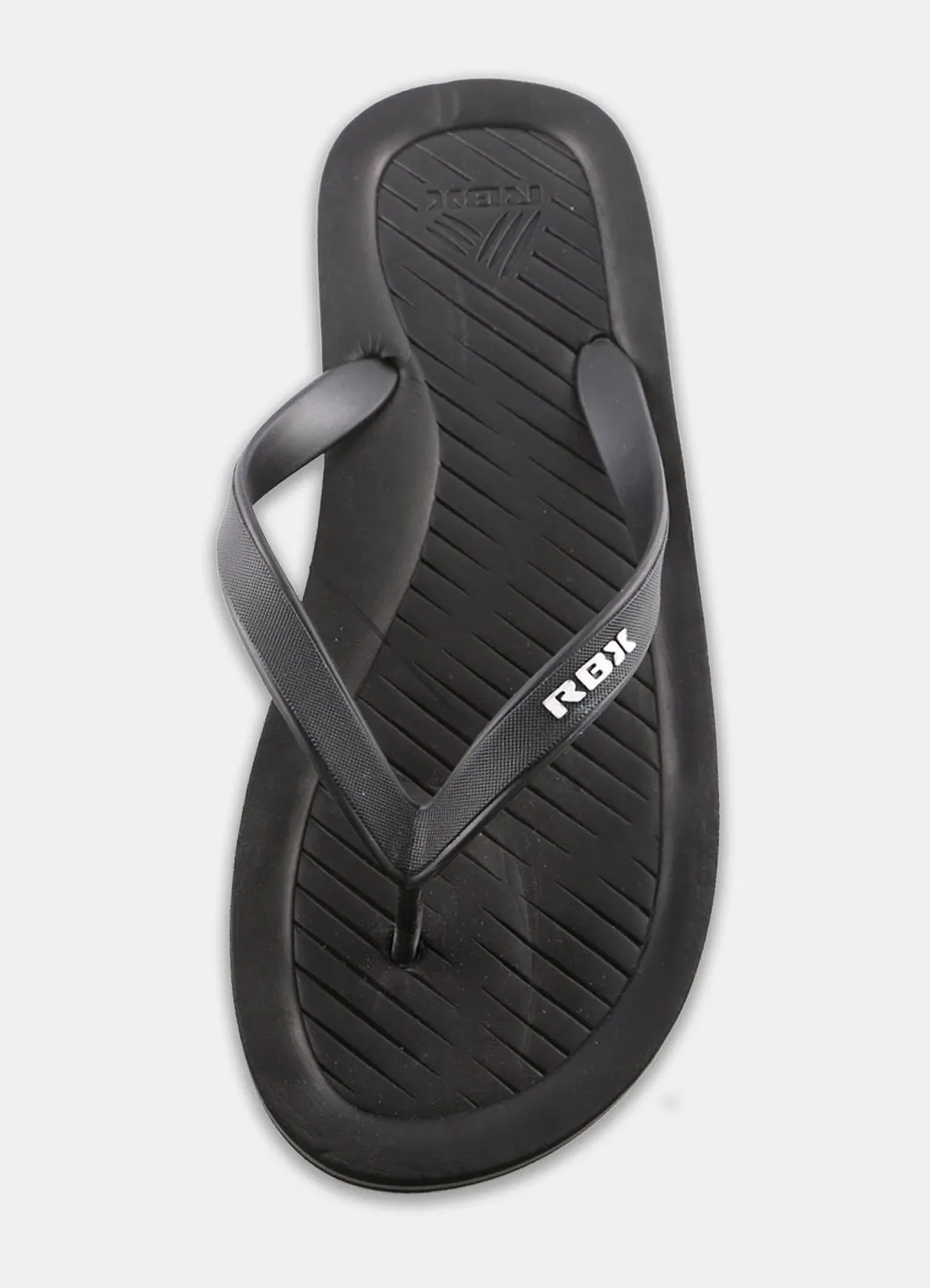 RBX Men's Comfort Footbed Flip Flop Black/White Size 10