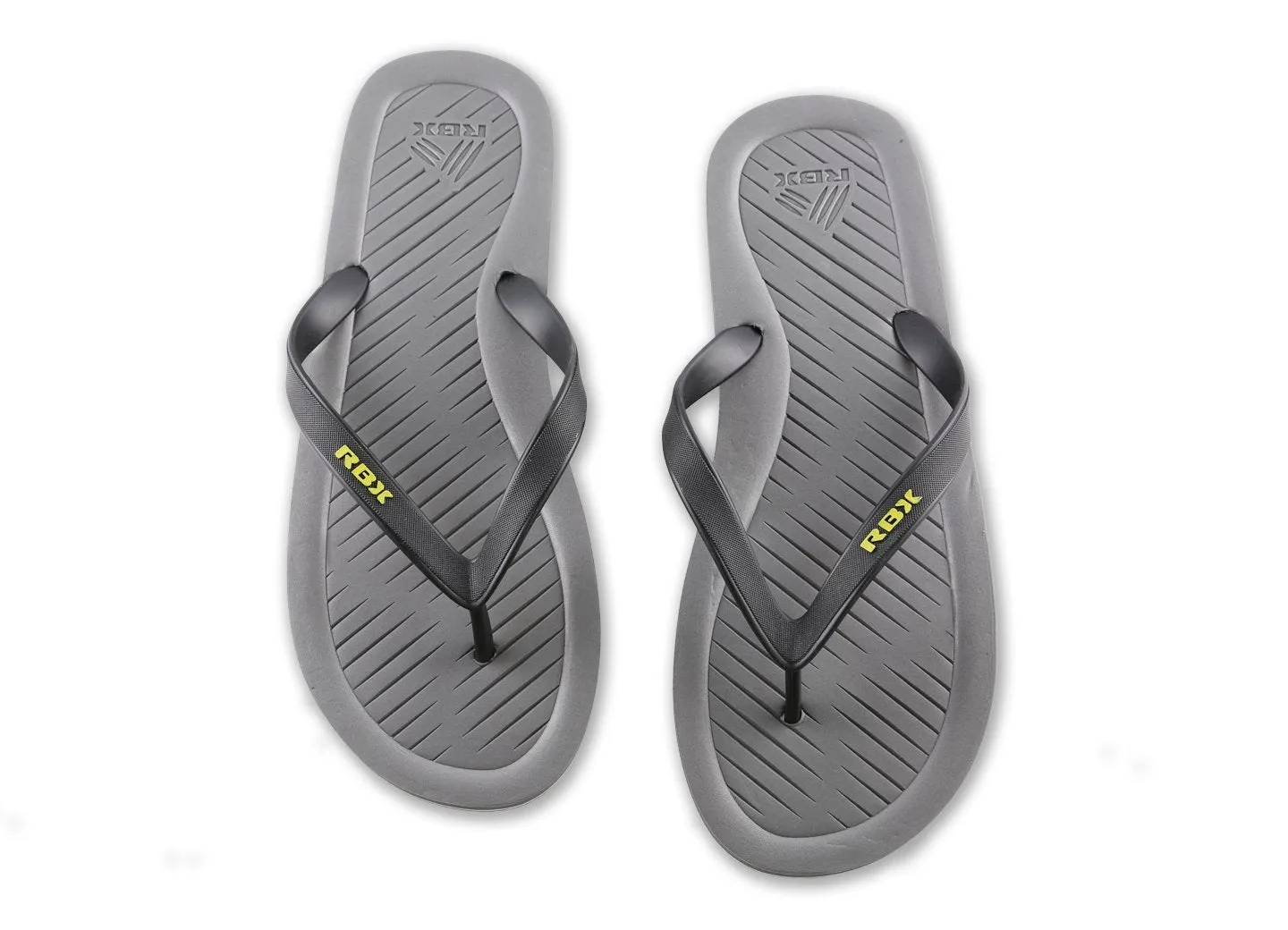 RBX Men's Comfort Footbed Flip Flop Black/White Size 10