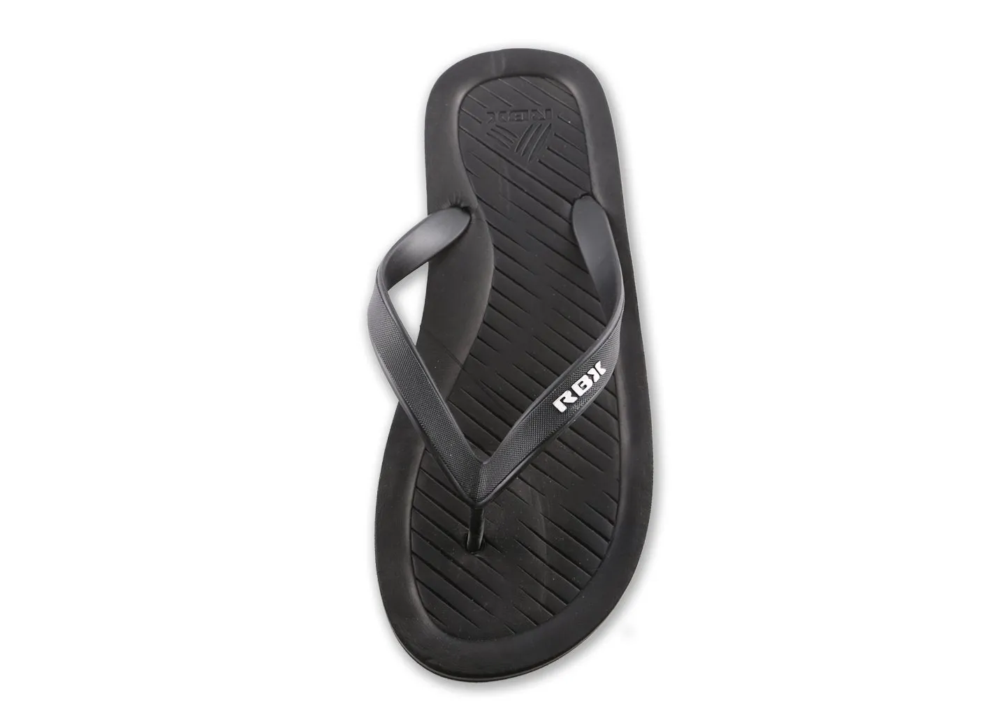 RBX Men's Comfort Footbed Flip Flop Black/White Size 10