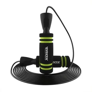 RDX Weighted, Adjustable Skipping Rope with Memory Foam Handles