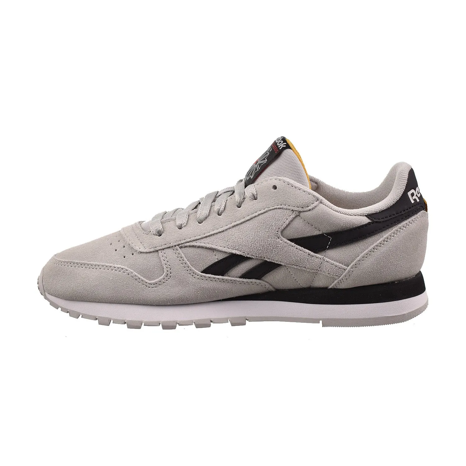 Reebok Classic Leather Men's Shoes Steely Fog-Core Black-Retro Gold