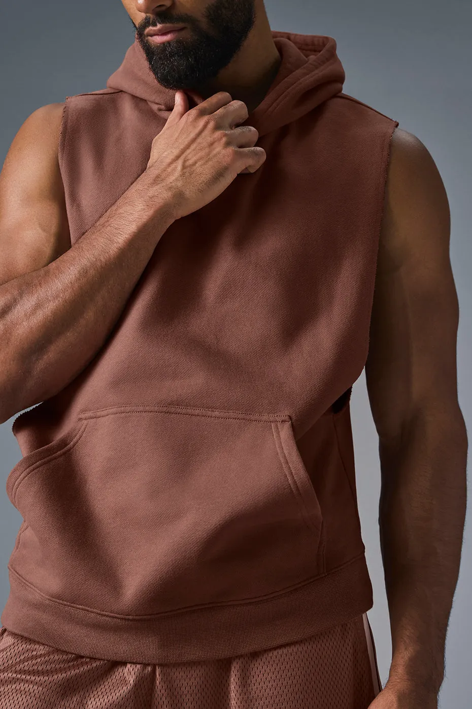 Renown Sleeveless Hoodie - Chestnut