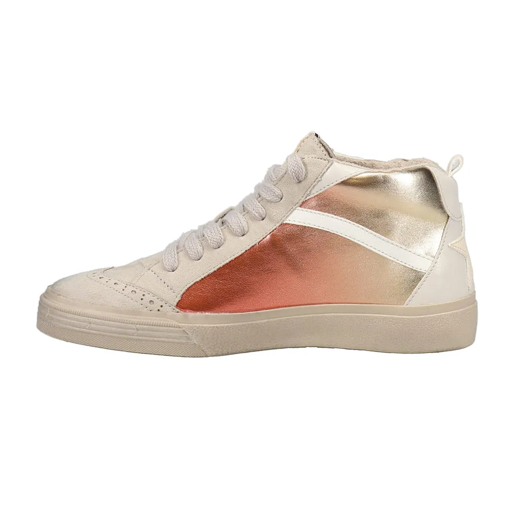 Riley Metallic High Top Sneakers