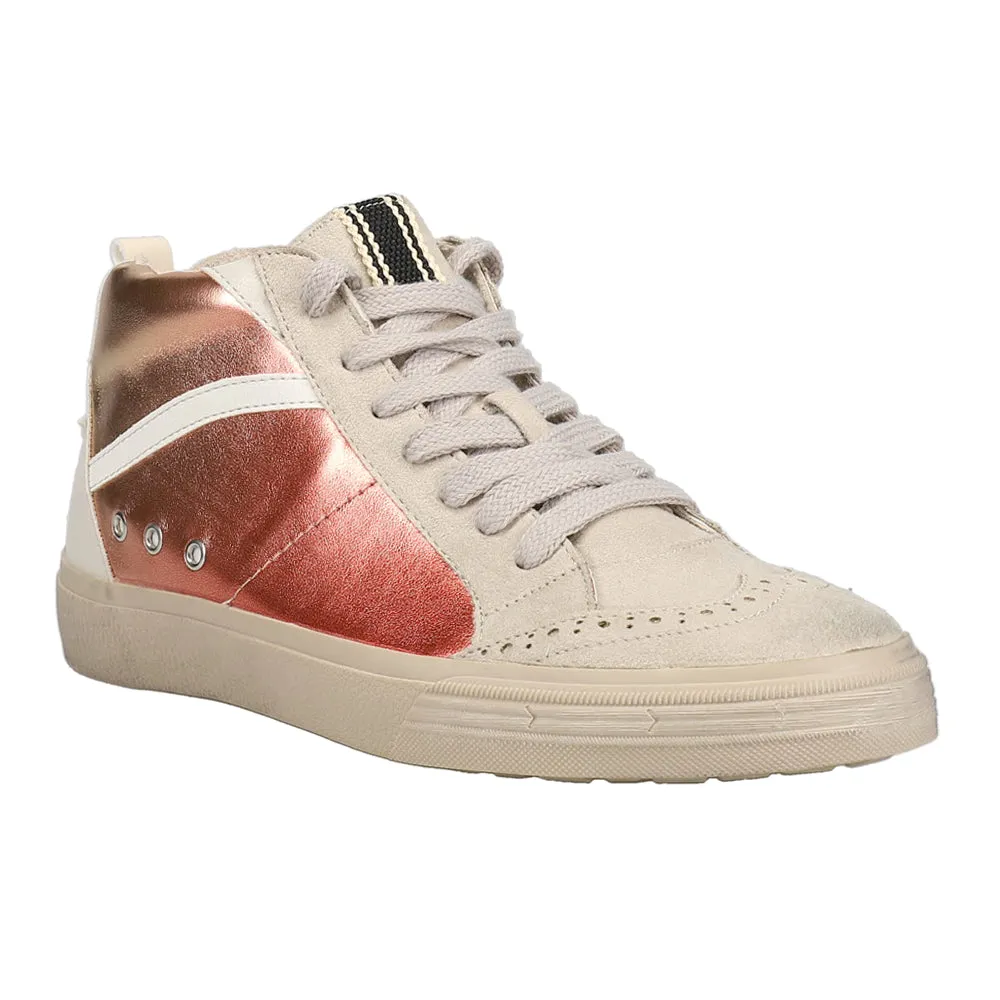 Riley Metallic High Top Sneakers