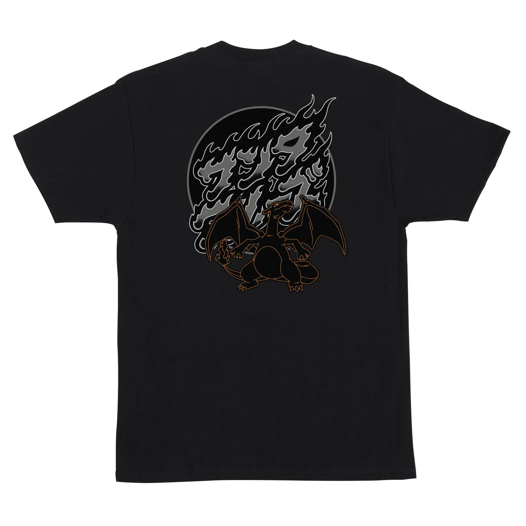 SANTA CRUZ X POKEMON FIRE TYPE T-SHIRT BLACK