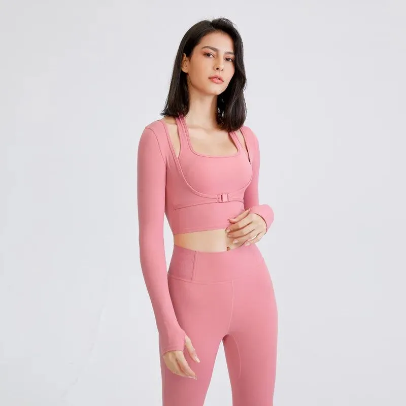 SleekFit 2-in-1 Crop Top Collection