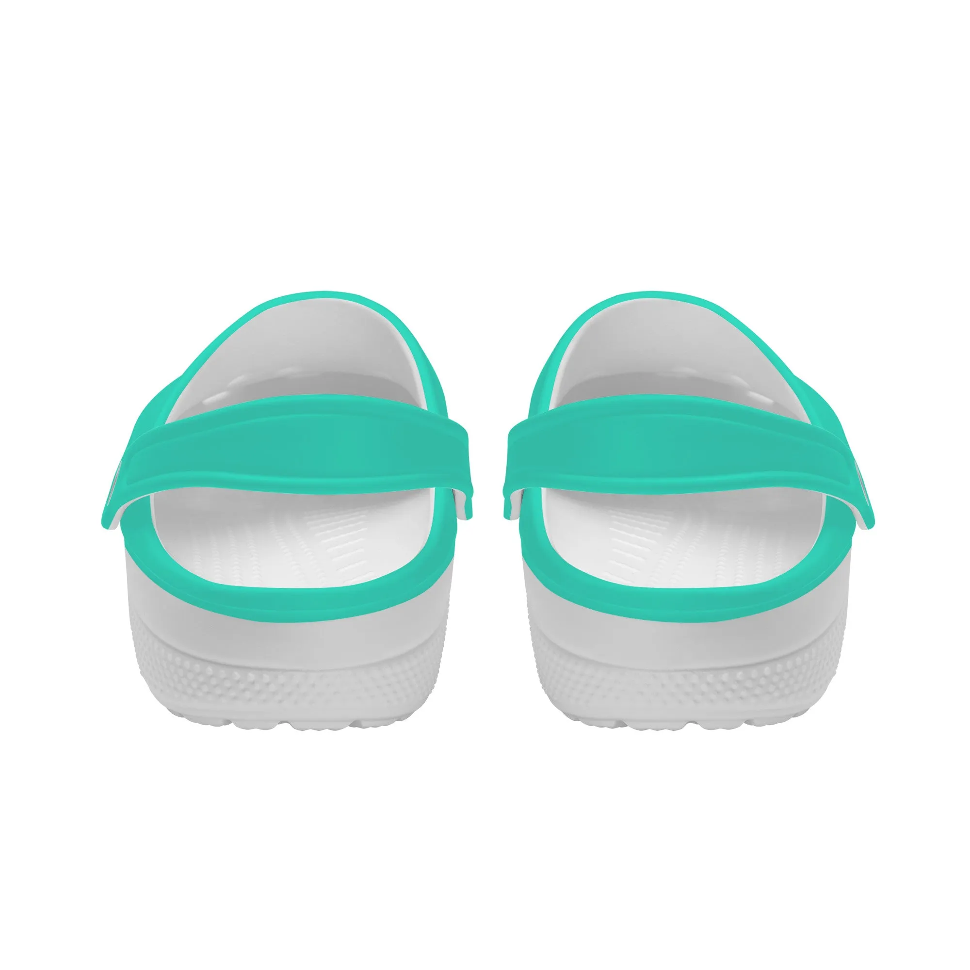 Snooty Fox Art Crocs Clogs - Bright Teal