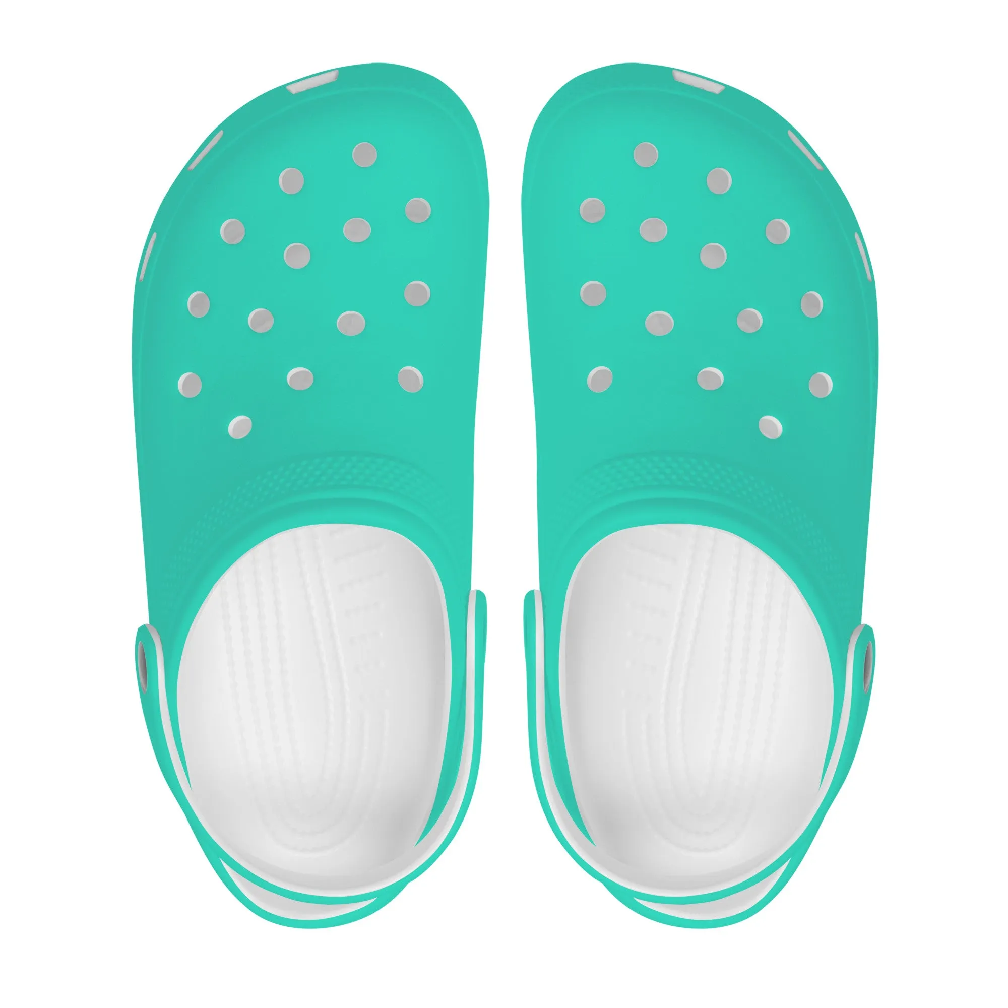 Snooty Fox Art Crocs Clogs - Bright Teal