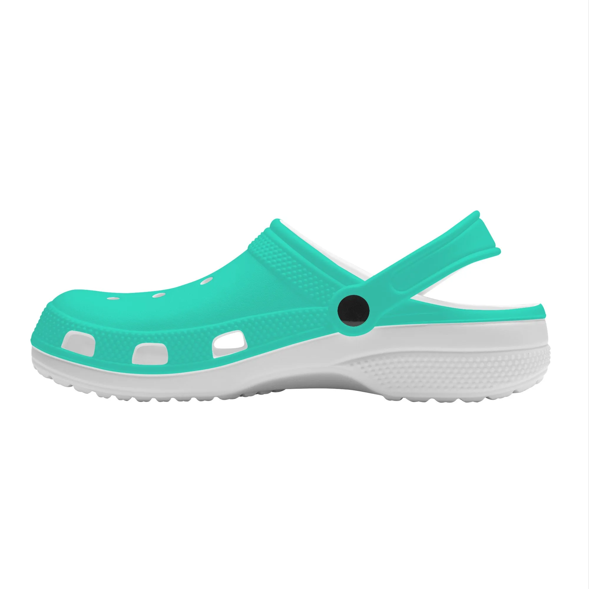 Snooty Fox Art Crocs Clogs - Bright Teal