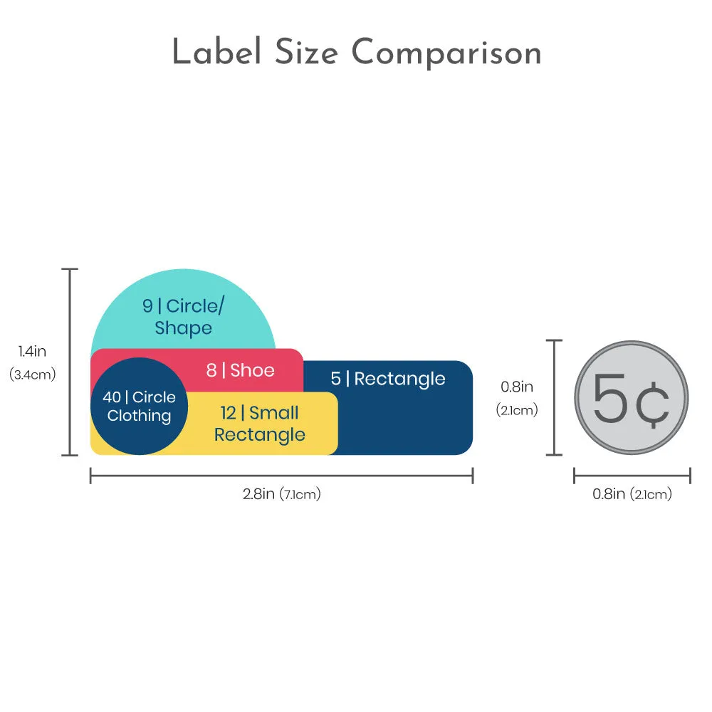 Solid Border Kindergarten Labels Pack