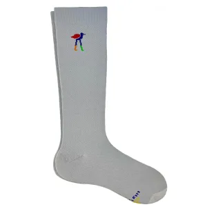 Solid Light Grey Pride Compression Socks