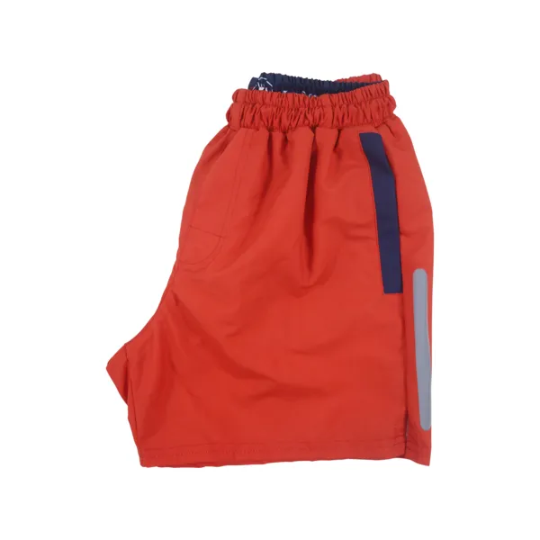 Solid Swim Trunks | Red