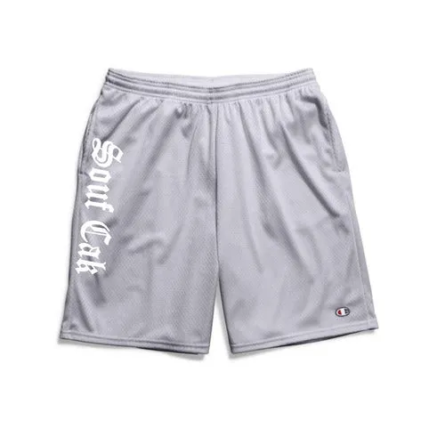 Souf Cak Vertical Champion Gym Shorts With Pockets- Grey