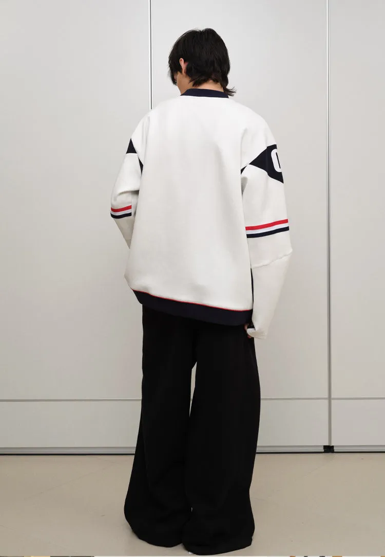 Sports Patchwork Sweatshirt