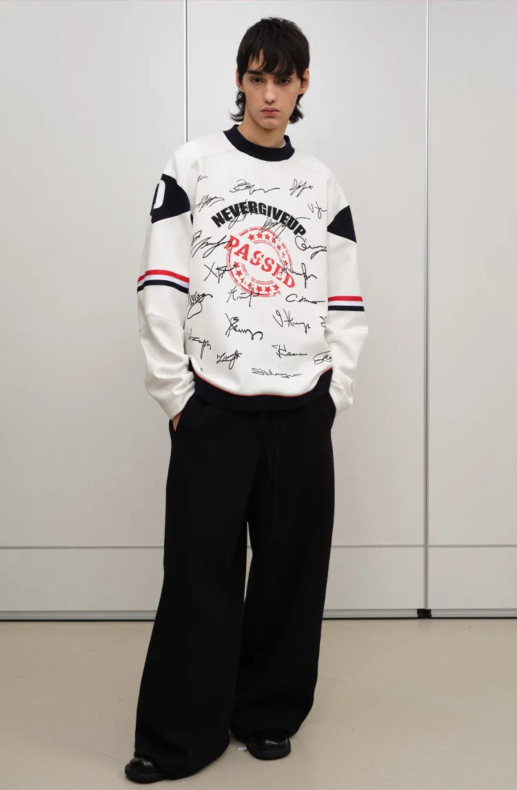 Sports Patchwork Sweatshirt