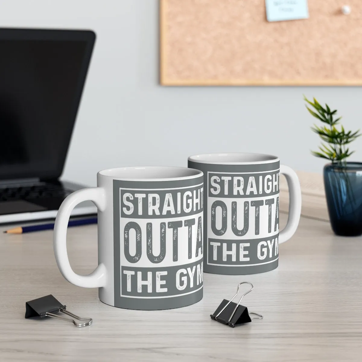 straight outta the gym, funny gym mug ,fitness mug ,gym rat,