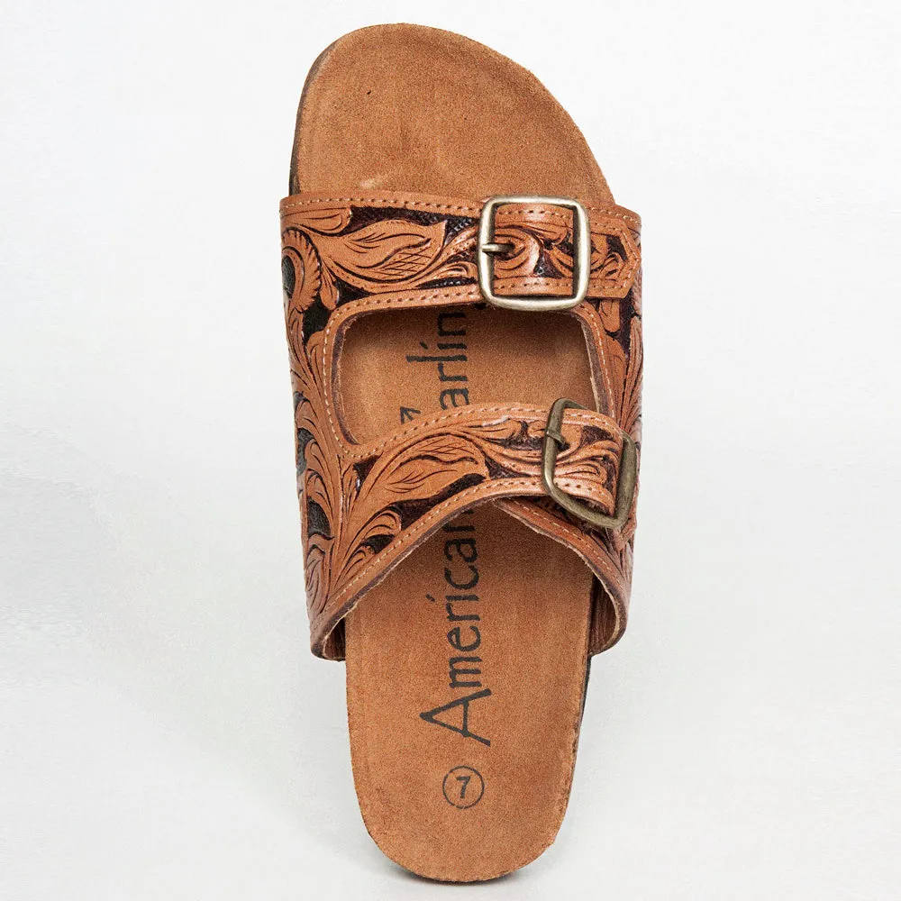 Sunflower Tooled Slide Sandals