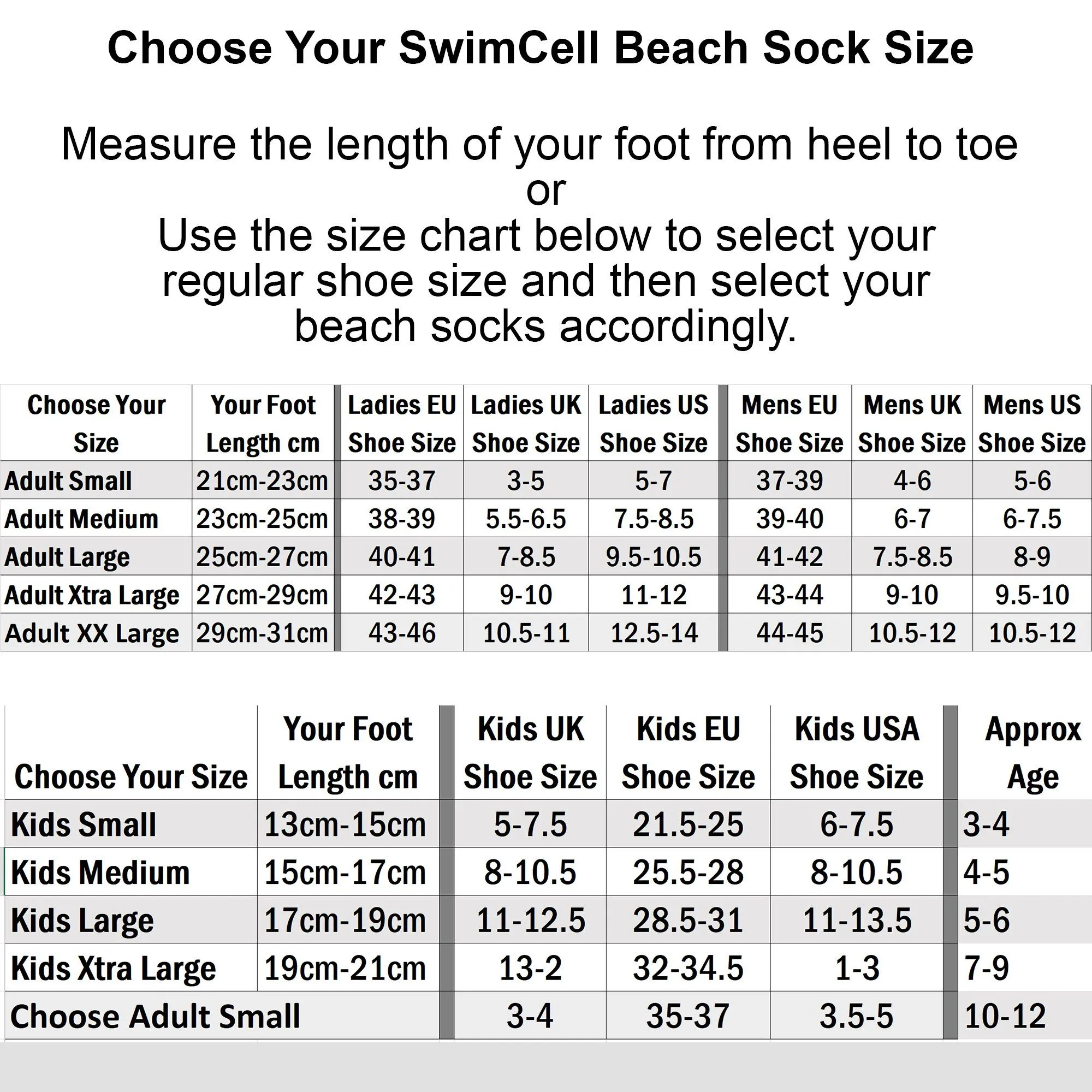 Swimming Socks With Toe Protection Kids and Adults