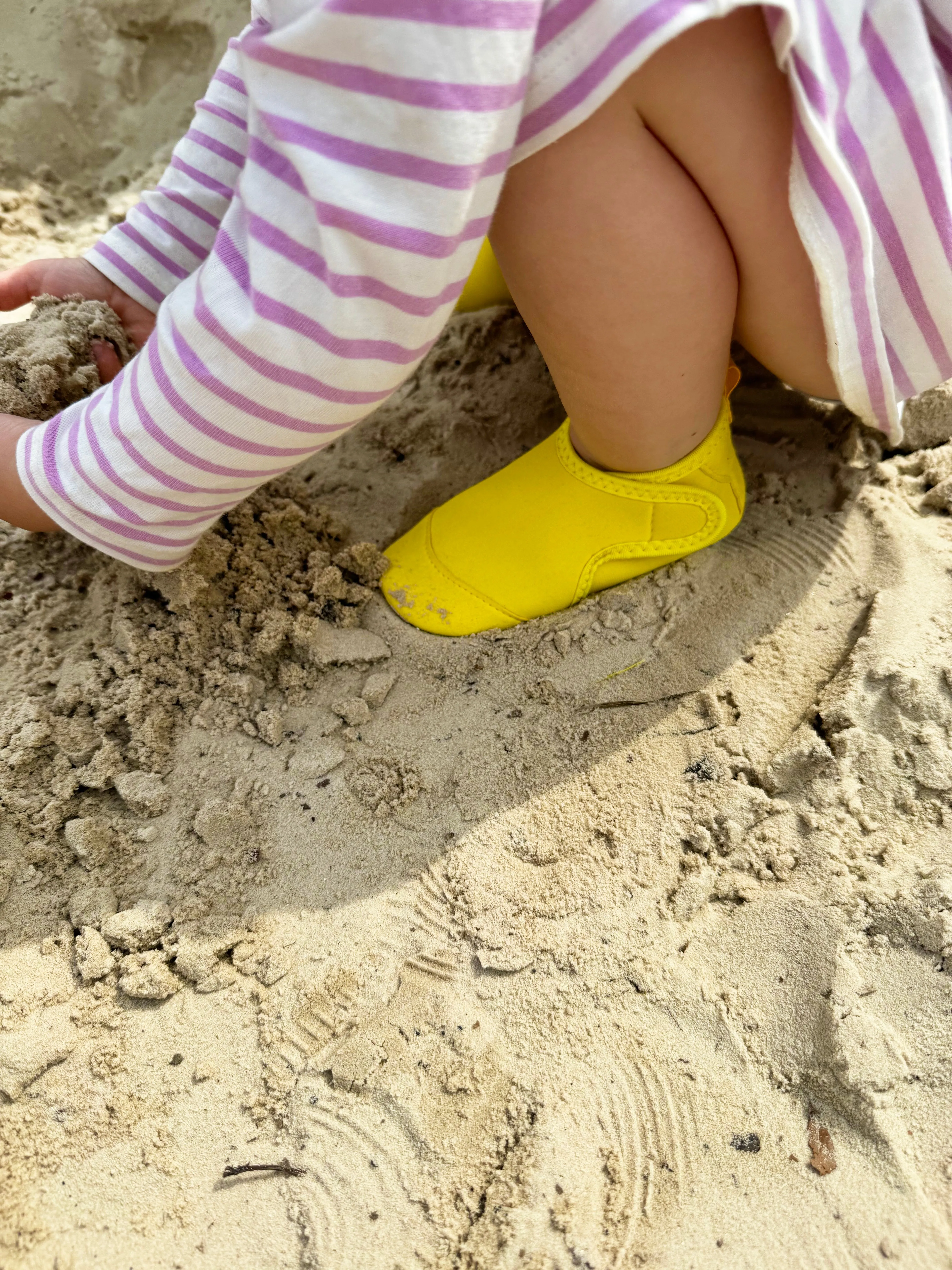 Toddler Aqua Socks - The Ultimate Soft Swim Shoe for the Pool & Beach - Sunny