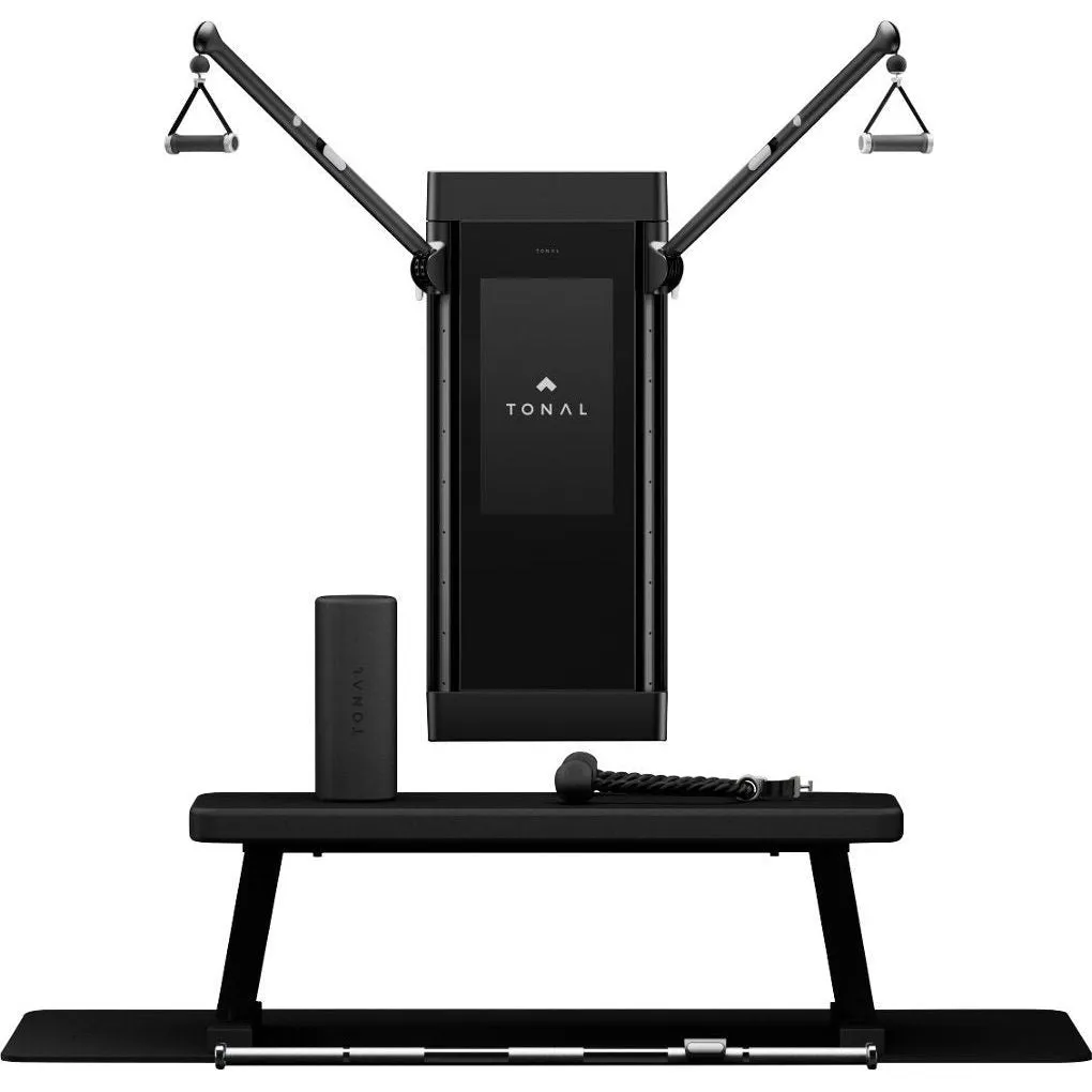 Tonal - Intelligent Home Gym including Accessories Bundle, Delivery and Install - Black (Refurbished)