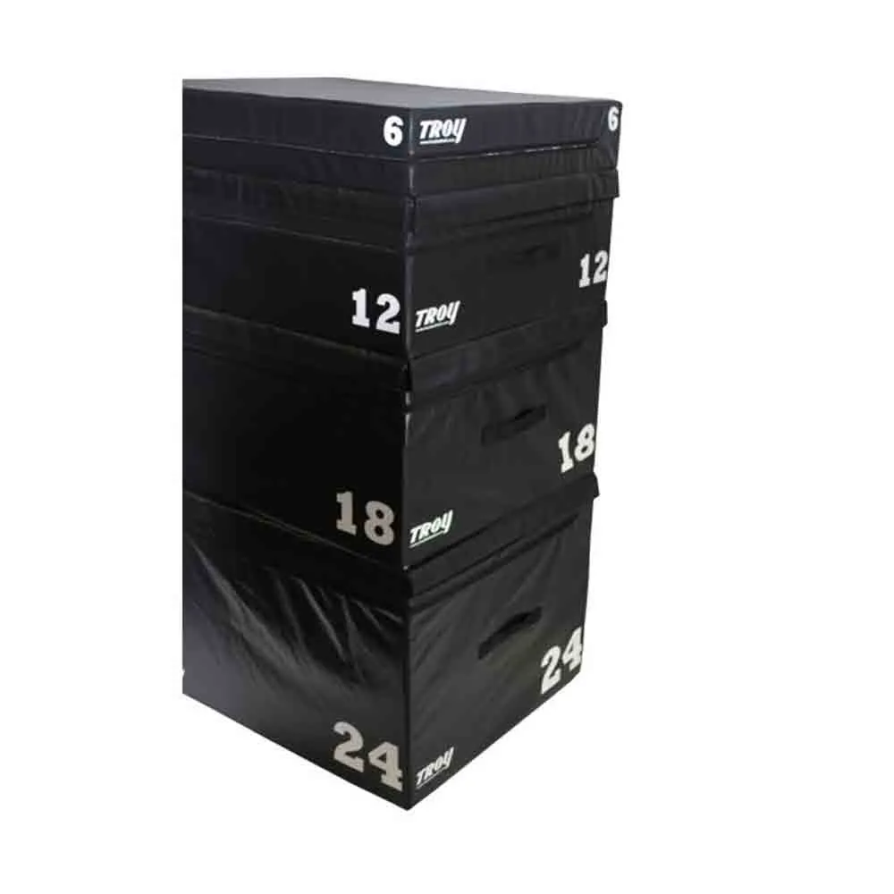 Troy 6" to 24" Stackable Plyo Boxes (4 Pack)