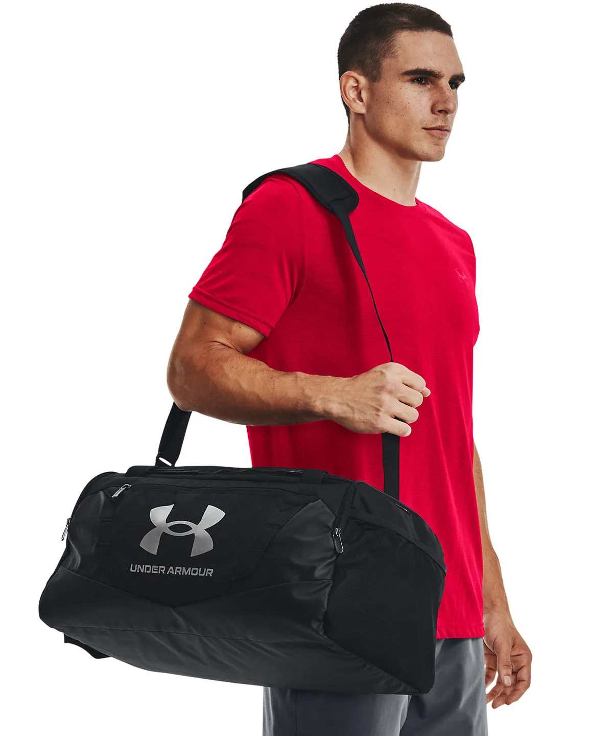 UA Undeniable 50 duffle small | Black/Black/Metallic Silver