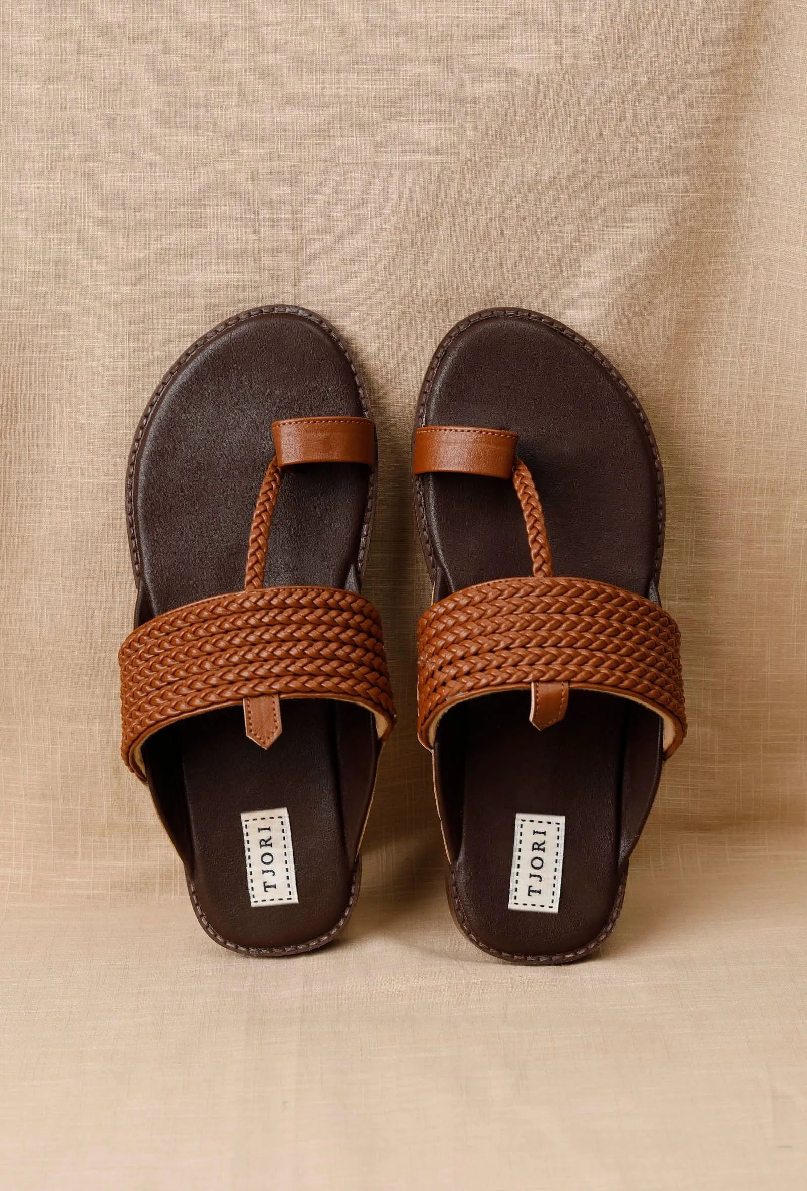 Umber Handcrafted Cruelty-Free Leather Kolhapuri Inspired Chappals