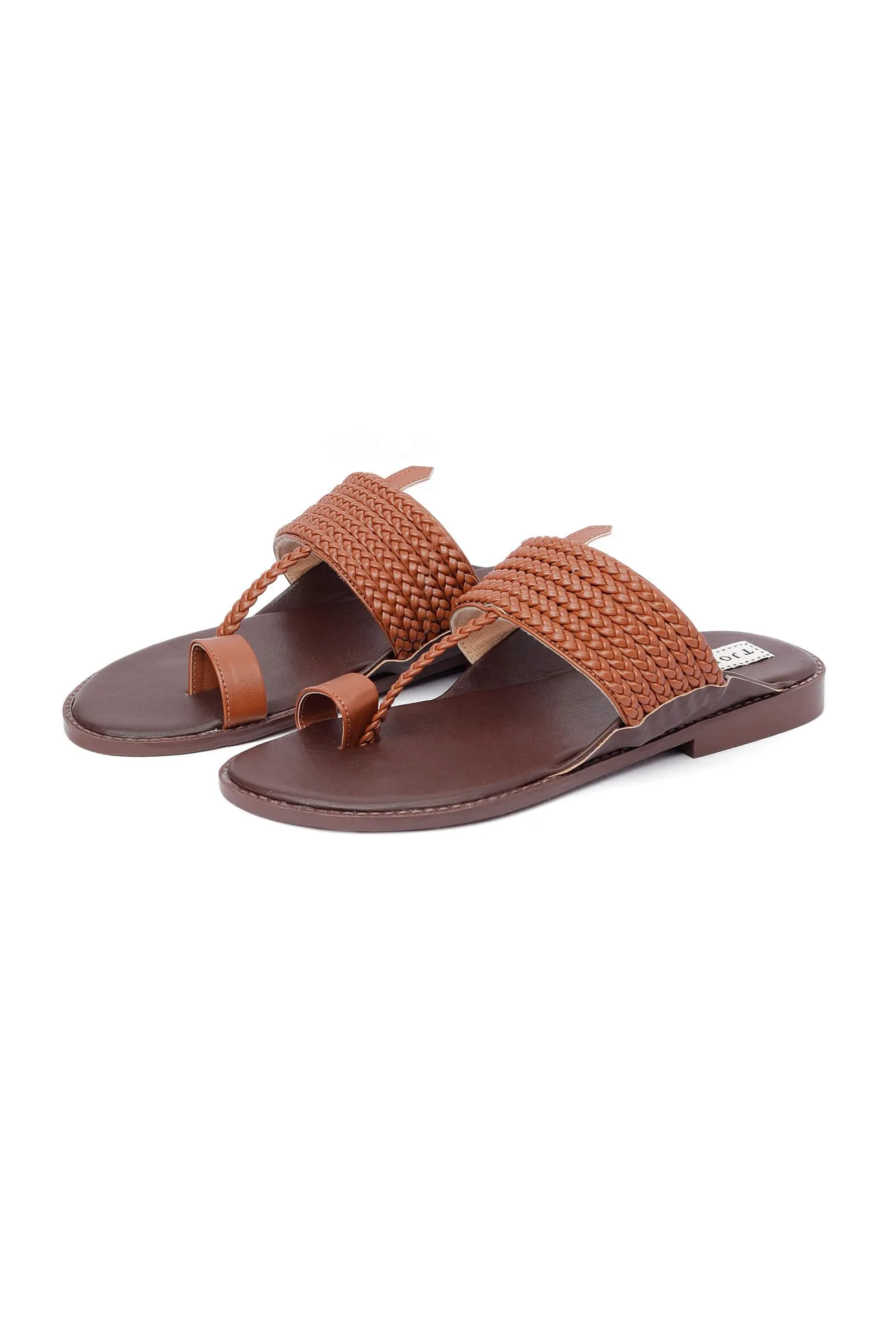 Umber Handcrafted Cruelty-Free Leather Kolhapuri Inspired Chappals