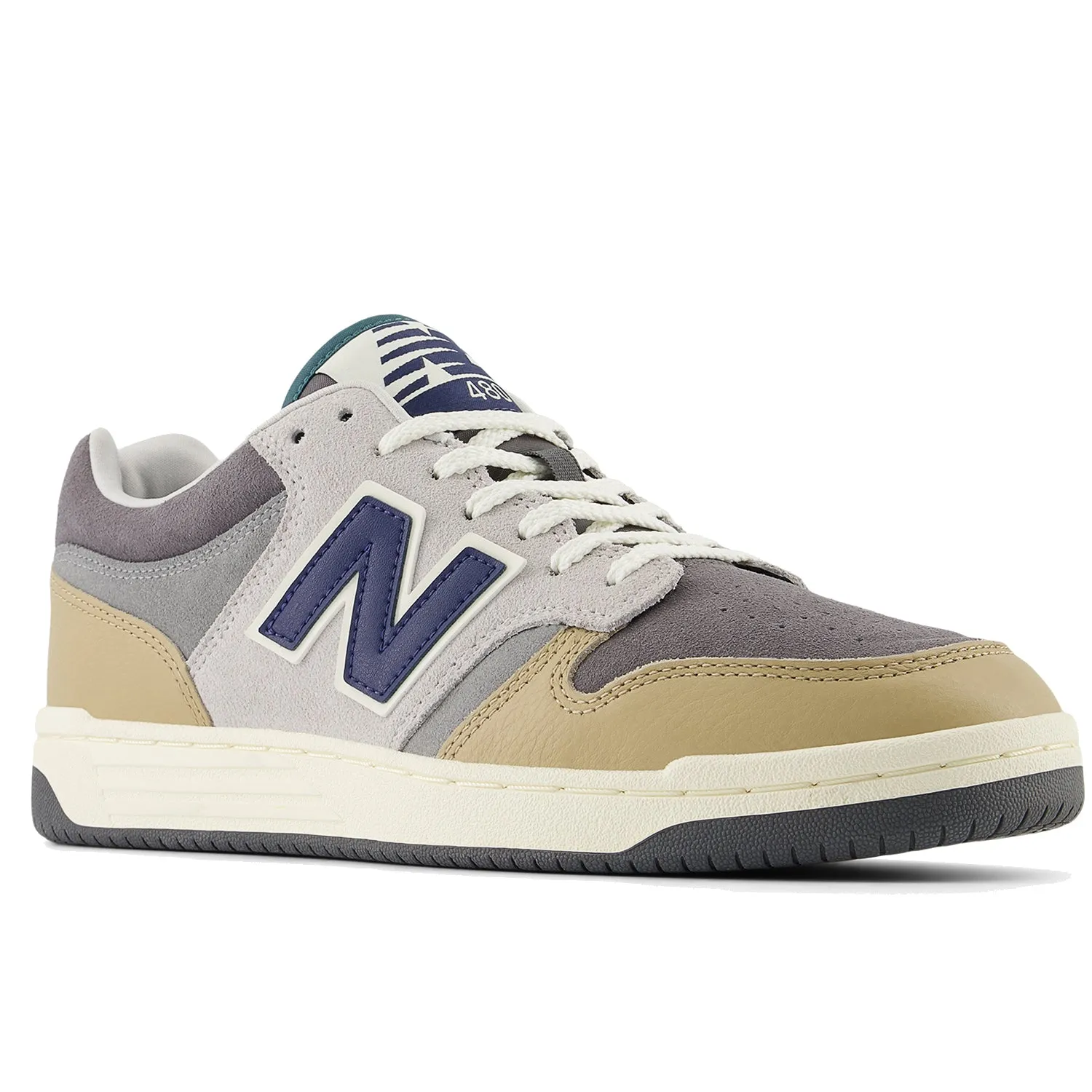 Unisex New Balance BB480LGB-3 Castlerock/Brown