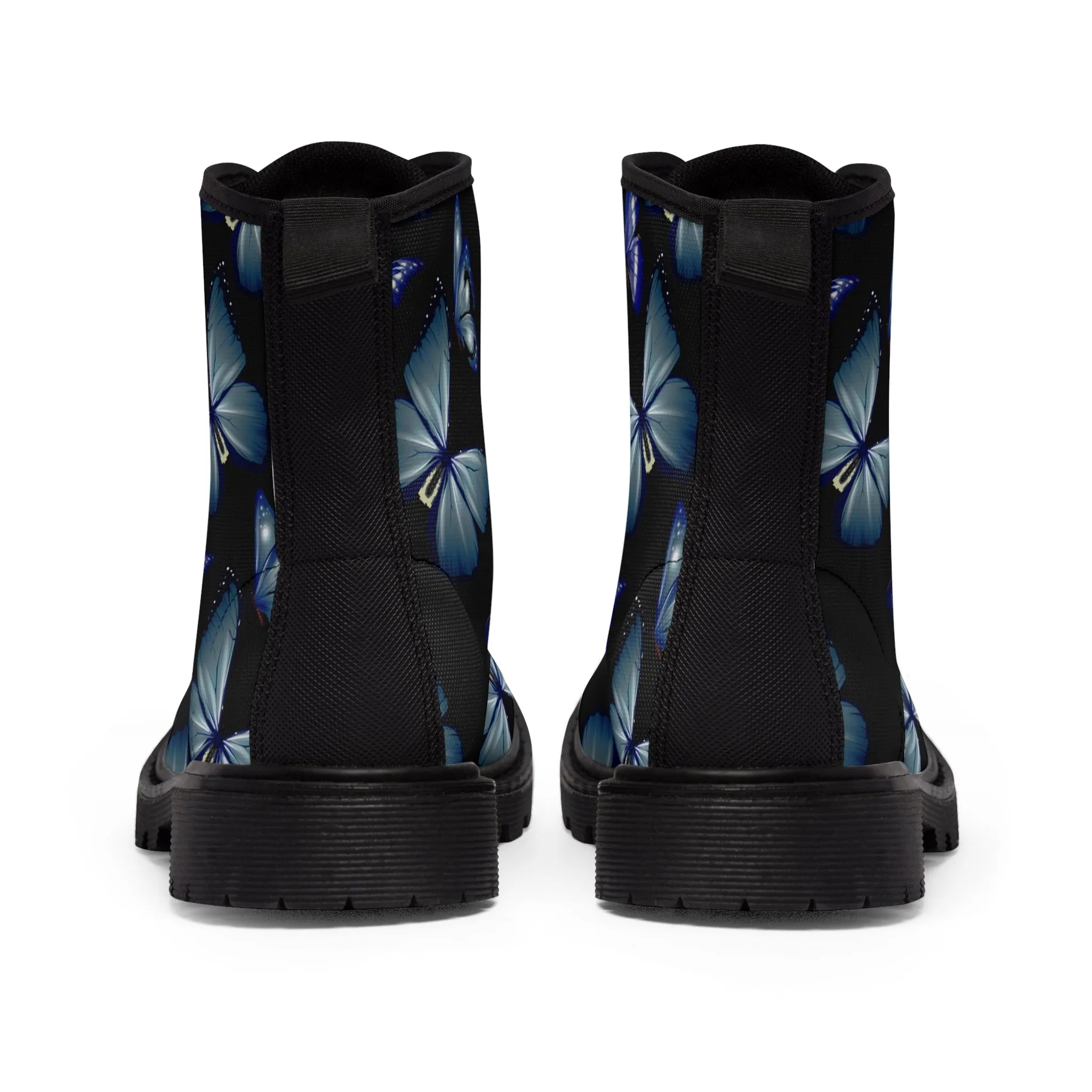 Whimsigoth Butterfly Women's Canvas Boots